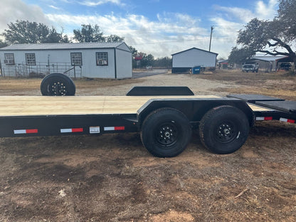 Delco 83"x22' Carhauler 14K Tandem Trailer - BLACK 4465 - J4 Trailer