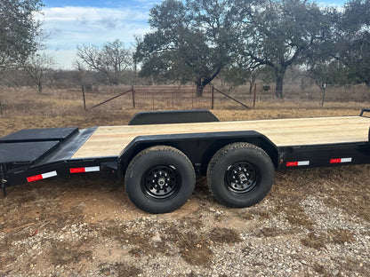 Delco 83"x22' Carhauler 14K Tandem Trailer - BLACK 4465 - J4 Trailer