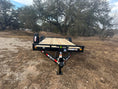 Load image into Gallery viewer, Delco 83"x22' Carhauler 14K Tandem Trailer - BLACK 4465 - J4 Trailer
