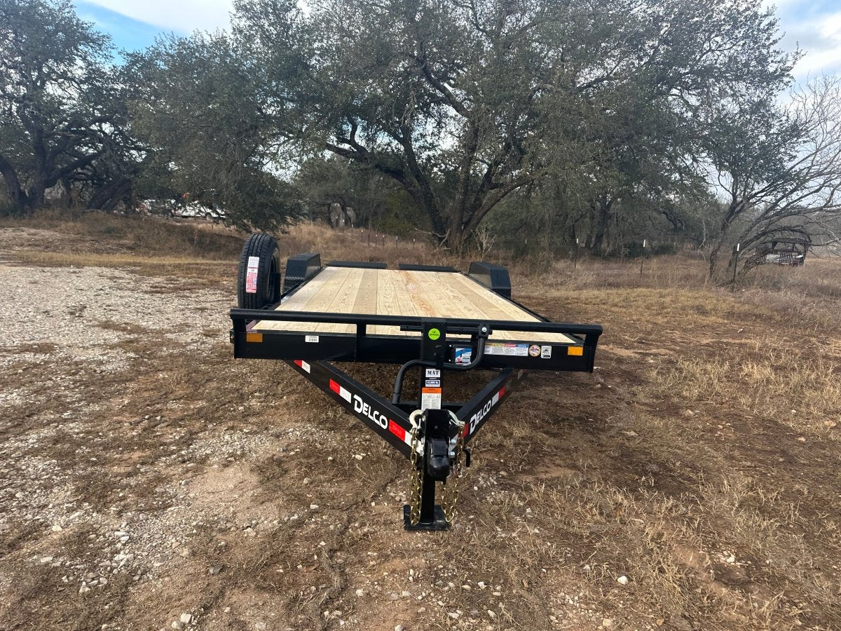 Delco 83"x22' Carhauler 14K Tandem Trailer - BLACK 4465 - J4 Trailer