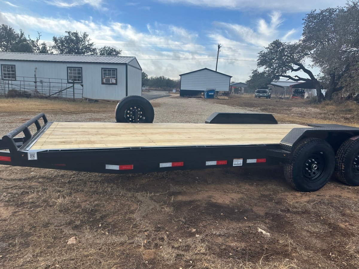 Delco 83"x22' Carhauler 14K Tandem Trailer - BLACK 4465 - J4 Trailer