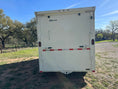 Load image into Gallery viewer, Delco Cargo 6'8'x16'x7' Enclosed Tandem 14k WHITE - 4898 - J4 Trailer
