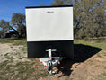 Load image into Gallery viewer, Delco Cargo 6'8'x16'x7' Enclosed Tandem 14k WHITE - 4898 - J4 Trailer
