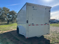 Load image into Gallery viewer, Delco Cargo 6'8'x16'x7' Enclosed Tandem 14k WHITE - 4898 - J4 Trailer
