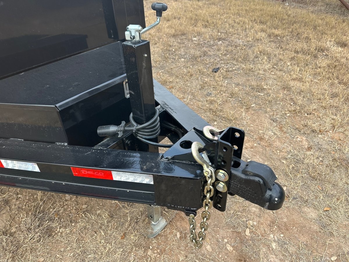 Delco Dump 60"x10' Tandem 7k - Black 2737 - J4 Trailer