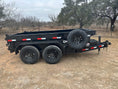 Load image into Gallery viewer, Delco Dump 60"x10' Tandem 7k - Black 2737 - J4 Trailer
