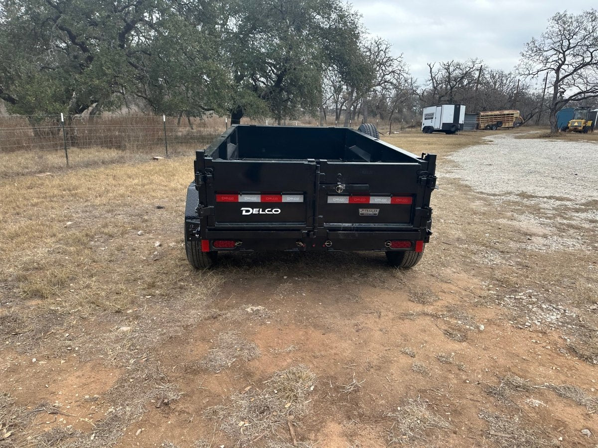 Delco Dump 60"x10' Tandem 7k - Black 2737 - J4 Trailer
