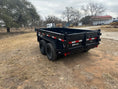 Load image into Gallery viewer, Delco Dump 60"x10' Tandem 7k - Black 2737 - J4 Trailer

