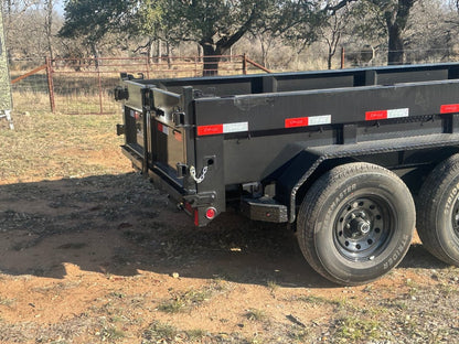 Delco Dump 72"x12' Tandem Axle Dump Trailer ARMY GREEN - 0822 - J4 Trailer