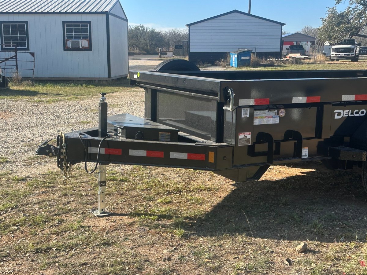 Delco Dump 72"x12' Tandem Axle Dump Trailer ARMY GREEN - 0822 - J4 Trailer