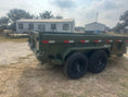 Load image into Gallery viewer, Delco Dump 72"x12' Tandem Axle Dump Trailer ARMY GREEN - 0822 - J4 Trailer
