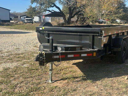 Delco Dump 72"x12' Tandem Axle Dump Trailer ARMY GREEN - 0822 - J4 Trailer