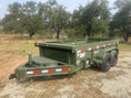 Load image into Gallery viewer, Delco Dump 72"x12' Tandem Axle Dump Trailer ARMY GREEN - 0822 - J4 Trailer
