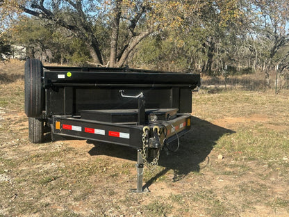 Delco Dump 72"x12' Tandem Axle Dump Trailer ARMY GREEN - 0822 - J4 Trailer