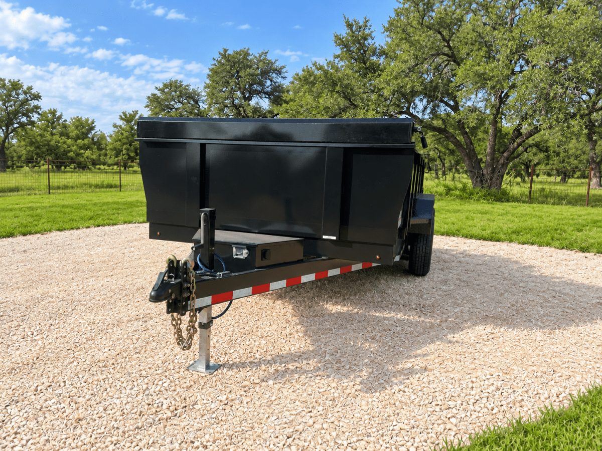 DP Platinum 82"x14' Eco Dump 14k Tandem BLACK Trailer- 2257 - J4 Trailer