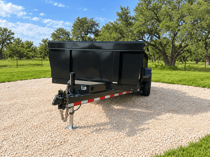DP Platinum 82"x14' Eco Dump 14k Tandem BLACK Trailer- 2257 - J4 Trailer