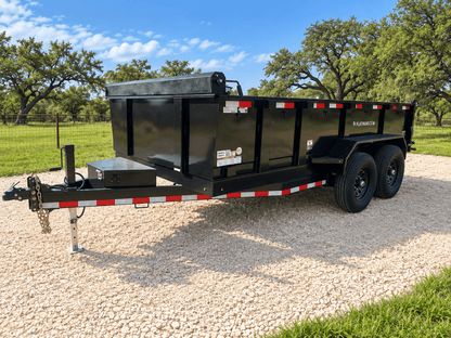 DP Platinum 82"x14' Eco Dump 14k Tandem BLACK Trailer- 2257 - J4 Trailer