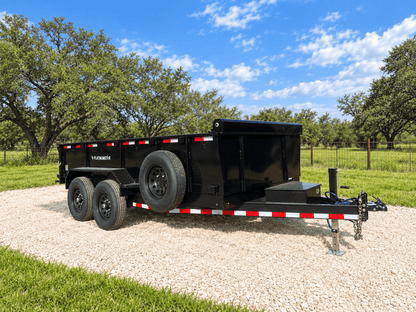 DP Platinum 82"x14' Eco Dump 14k Tandem BLACK Trailer- 2257 - J4 Trailer