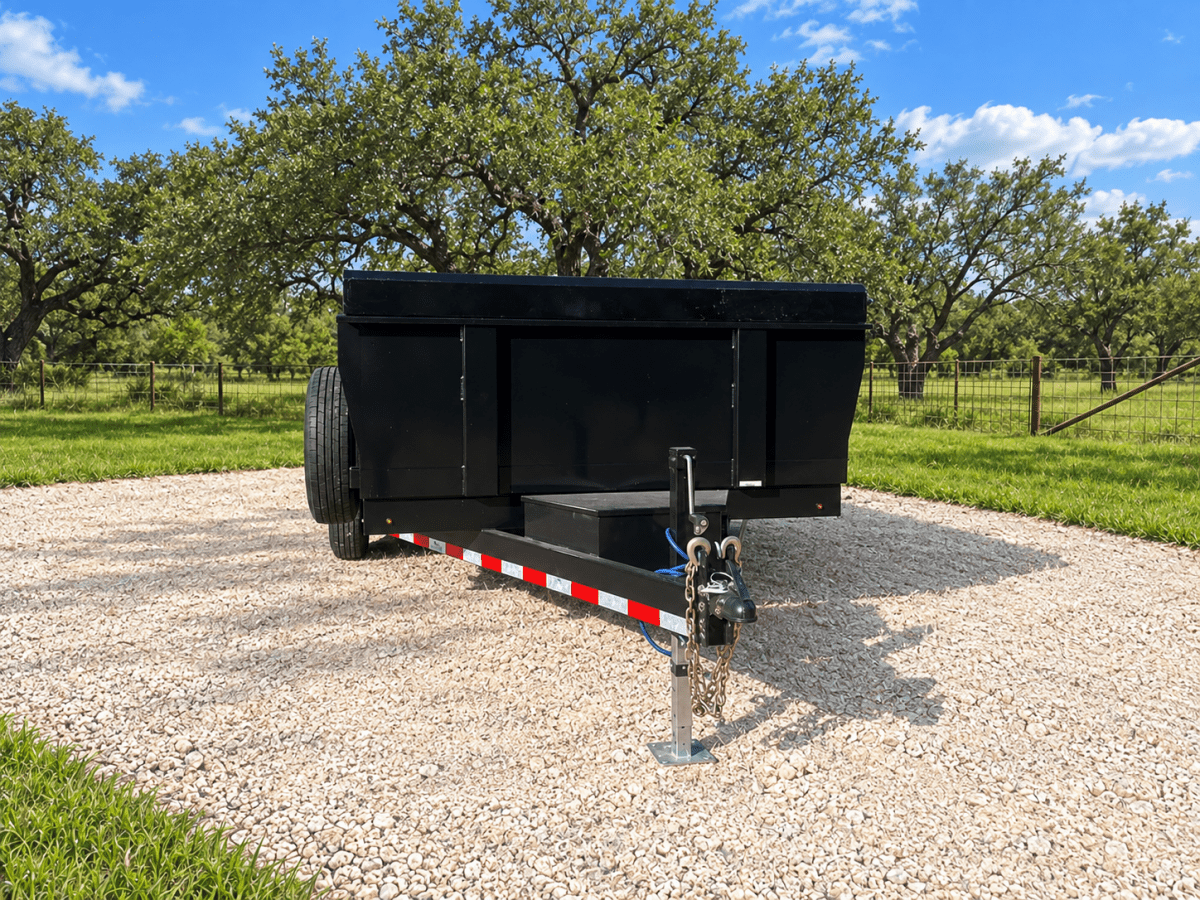 DP Platinum 82"x14' Eco Dump 14k Tandem BLACK Trailer- 2257 - J4 Trailer