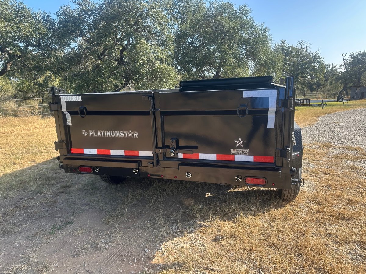 DP Platinum 82"x14' Tandem Eco Dump 14k BLACK - 1556 - J4 Trailer