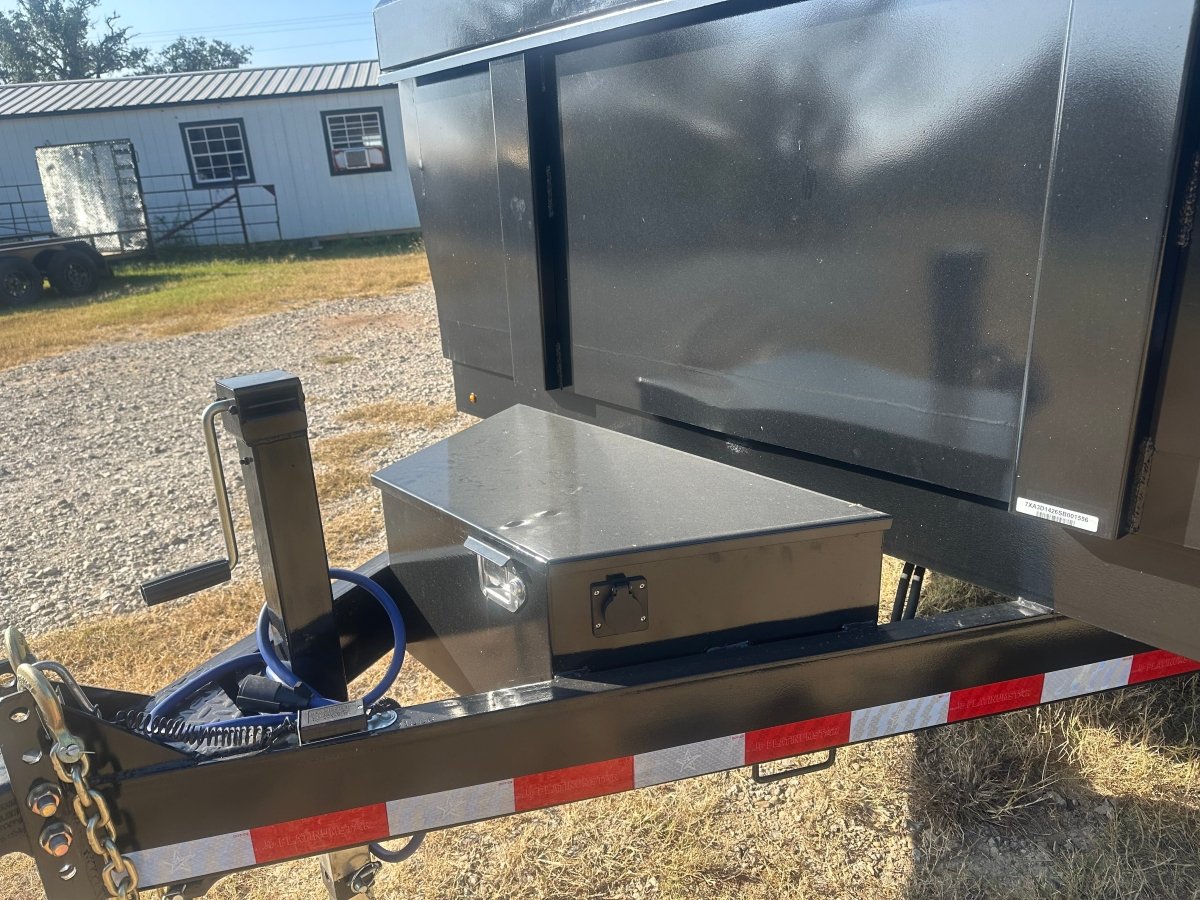 DP Platinum 82"x14' Tandem Eco Dump 14k BLACK - 1556 - J4 Trailer