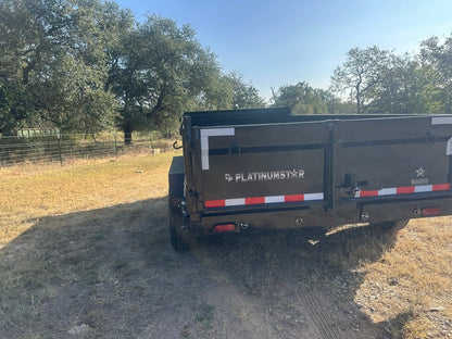 DP Platinum 82"x14' Tandem Eco Dump 14k BLACK - 1556 - J4 Trailer