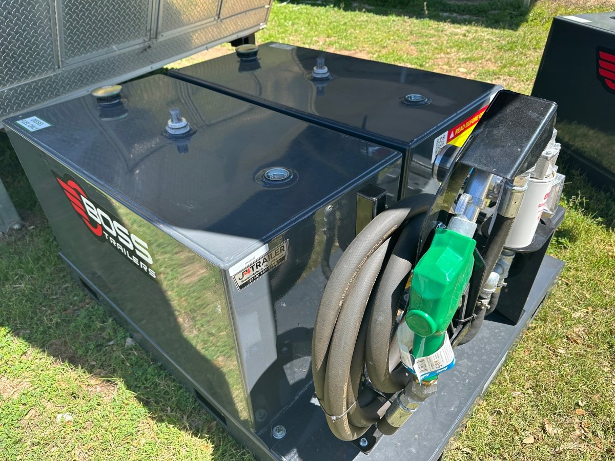Farm Boss - 2 - 100 Gal. Tanks on a 49"W x 62"D x 4"H Skid - with pump NO solar - J4 Trailer