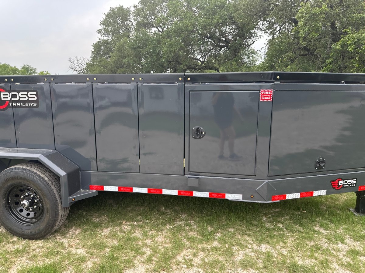 Farm Boss - 5'x10' Diesel tank trailer w 880 Gal. square tank 14k - 3169 - J4 Trailer