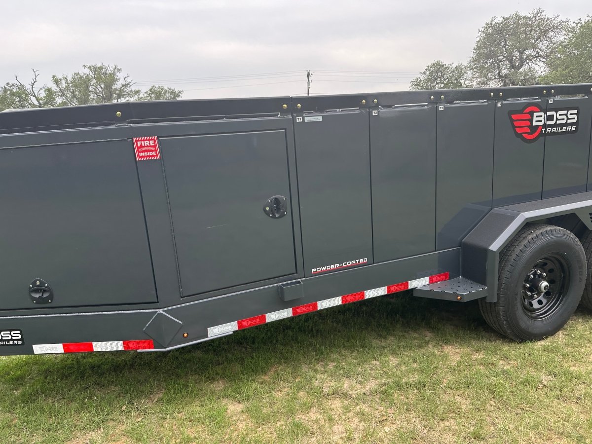 Farm Boss - 5'x10' Diesel tank trailer w 880 Gal. square tank 14k - 3169 - J4 Trailer