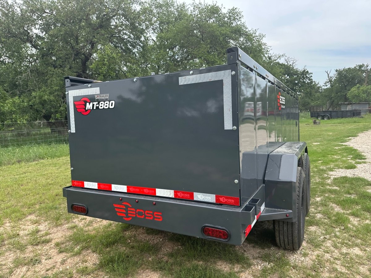 Farm Boss - 5'x10' Diesel tank trailer w 880 Gal. square tank 14k - 3169 - J4 Trailer
