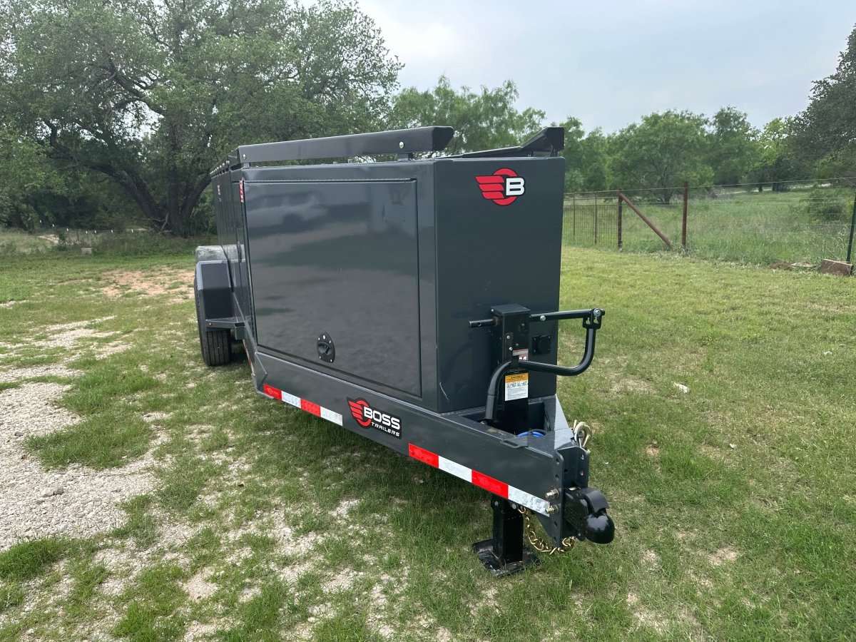 Farm Boss - 5'x10' Diesel tank trailer w 880 Gal. square tank 14k - 3169 - J4 Trailer