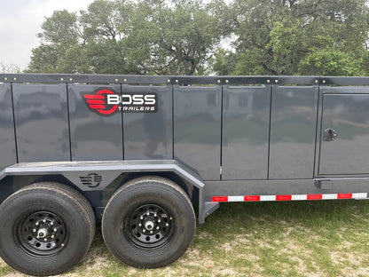 Farm Boss - 5'x10' Diesel tank trailer w 880 Gal. square tank 14k - 3169 - J4 Trailer