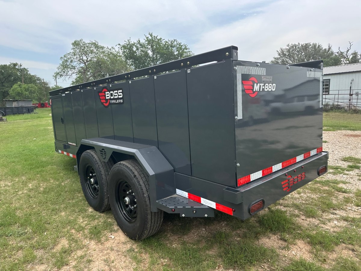 Farm Boss - 5'x10' Diesel tank trailer w 880 Gal. square tank 14k - 3169 - J4 Trailer