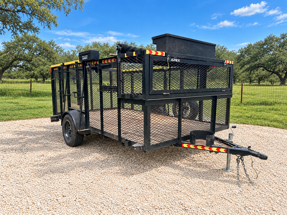 USED 2008 Big Tex Single Axle Landscape Trailer - 1520