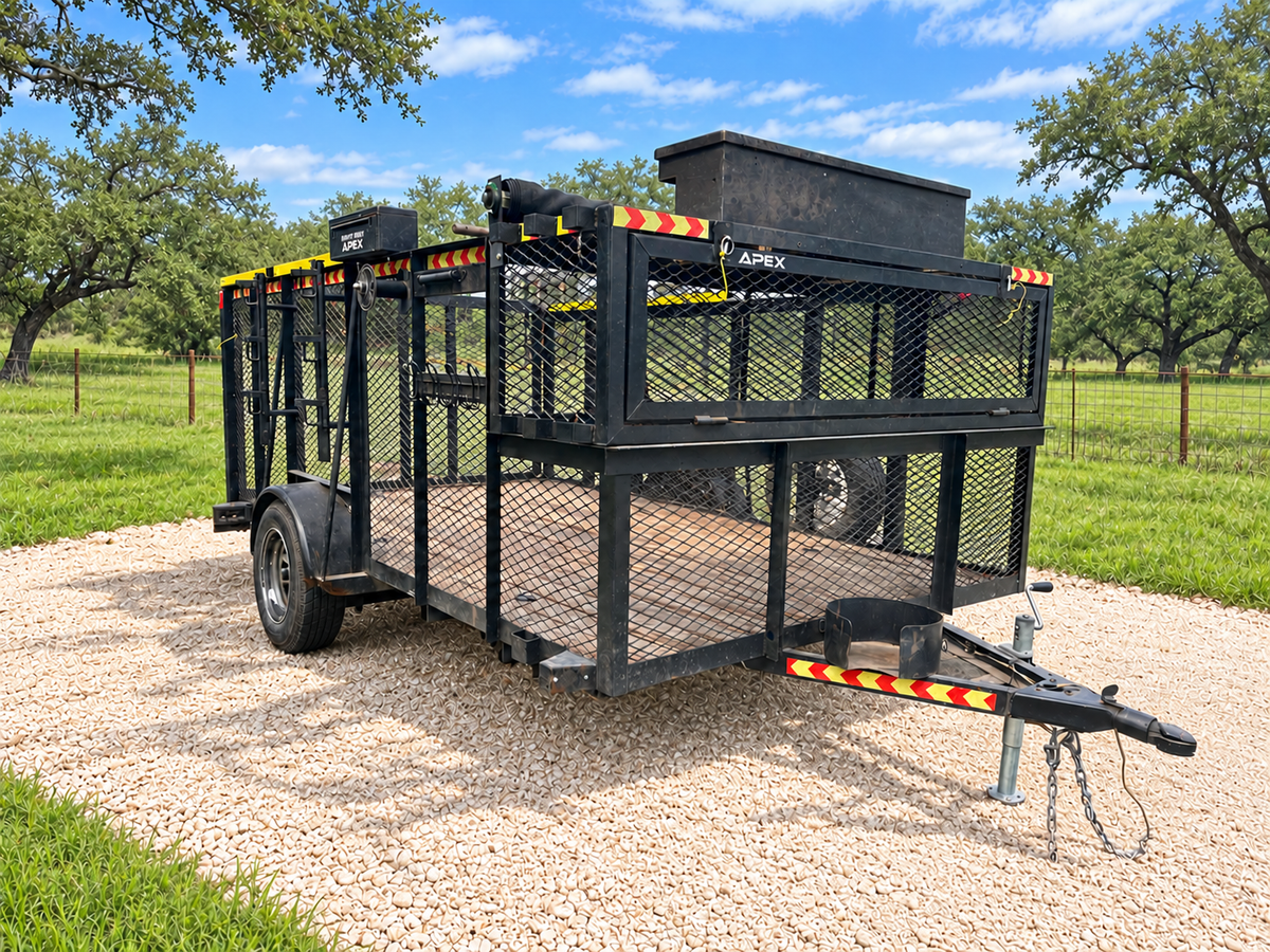 USED 2008 Big Tex Single Axle Landscape Trailer - 1520