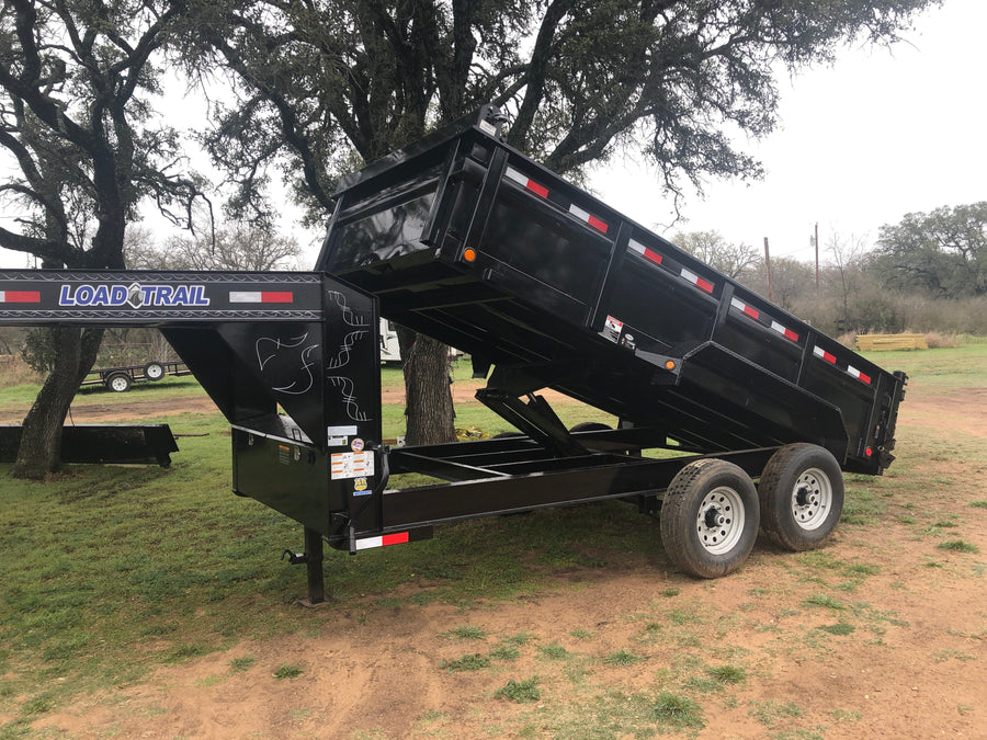 LoadTrail 83''X14' Gooseneck Dump Trailer- LoadTrail