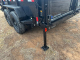 LoadTrail 83"X14' Bumper Pull Tandem Dump BLACK - 4884 - J4 Trailer