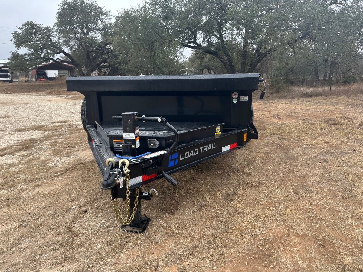 LoadTrail 83"X14' Bumper Pull Tandem Dump BLACK - 4884 - J4 Trailer