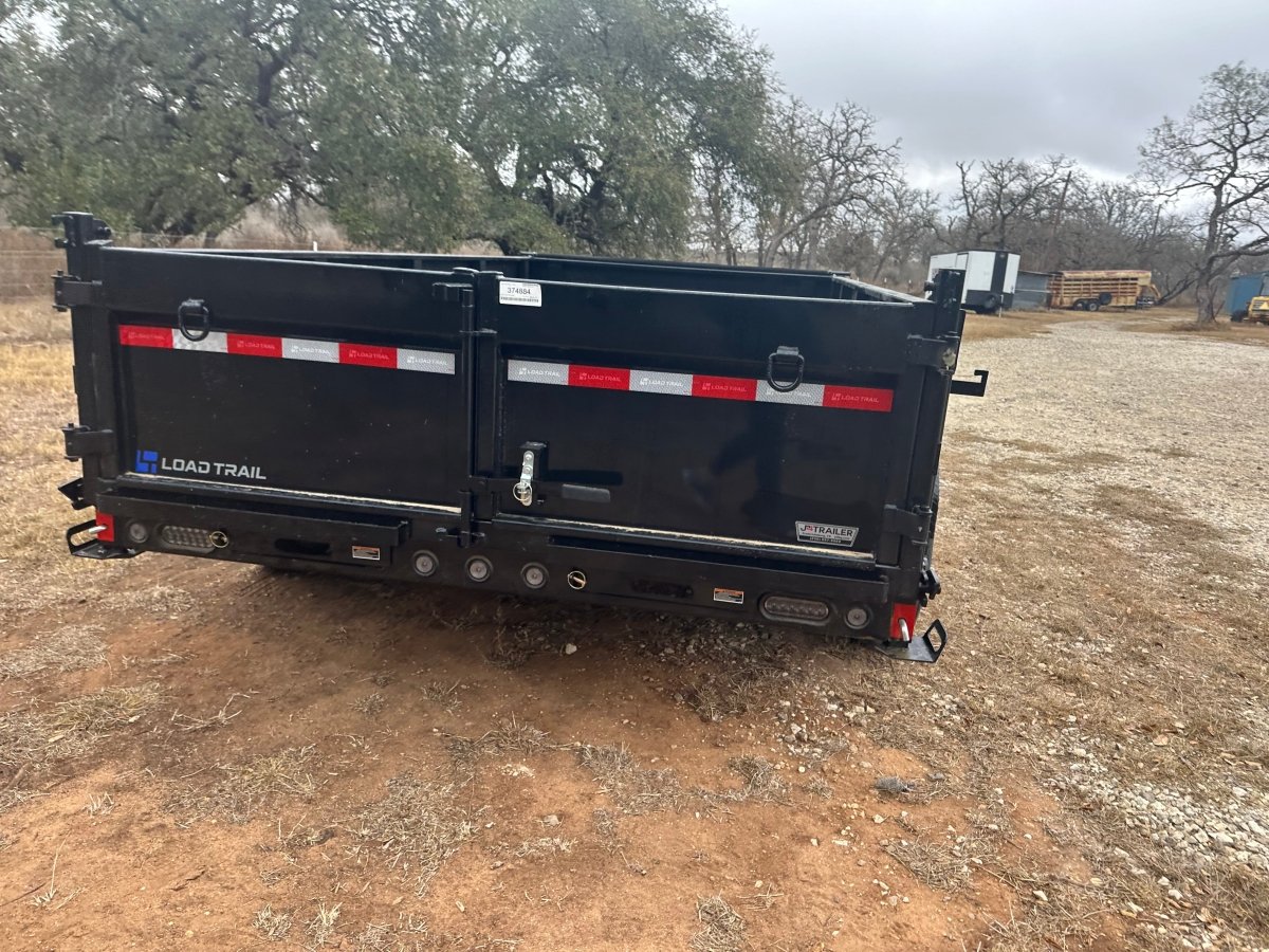 LoadTrail 83"X14' Bumper Pull Tandem Dump BLACK - 4884 - J4 Trailer