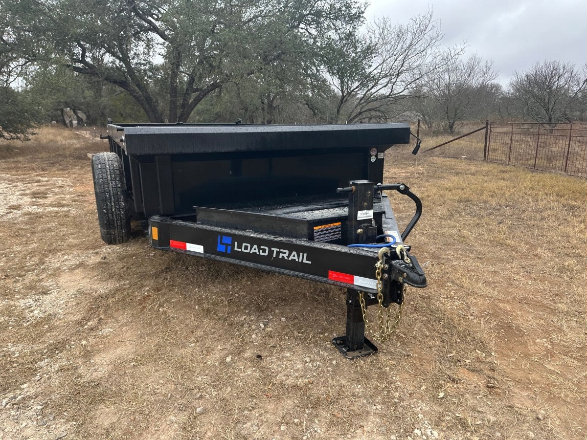 LoadTrail 83"X14' Bumper Pull Tandem Dump BLACK - 4884 - J4 Trailer