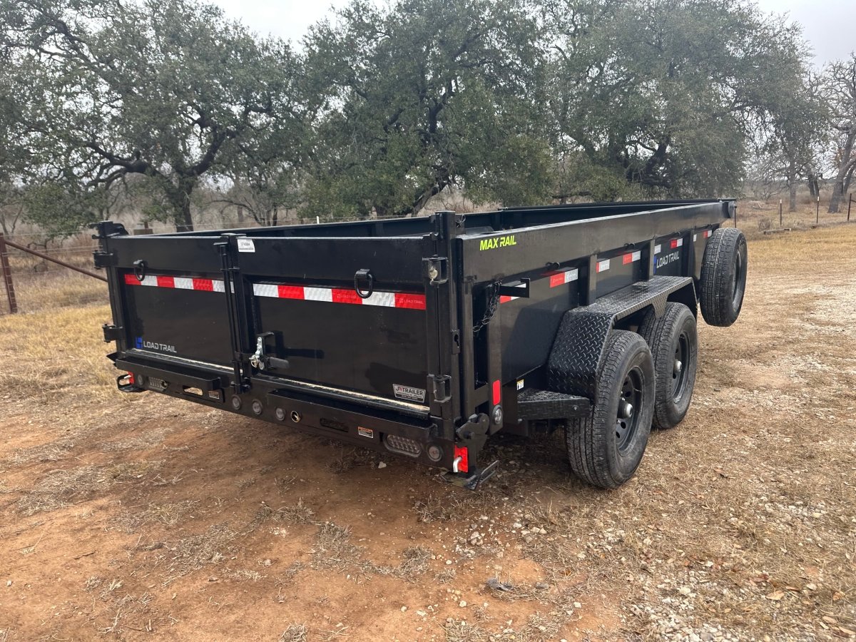 LoadTrail 83"X14' Bumper Pull Tandem Dump BLACK - 4884 - J4 Trailer