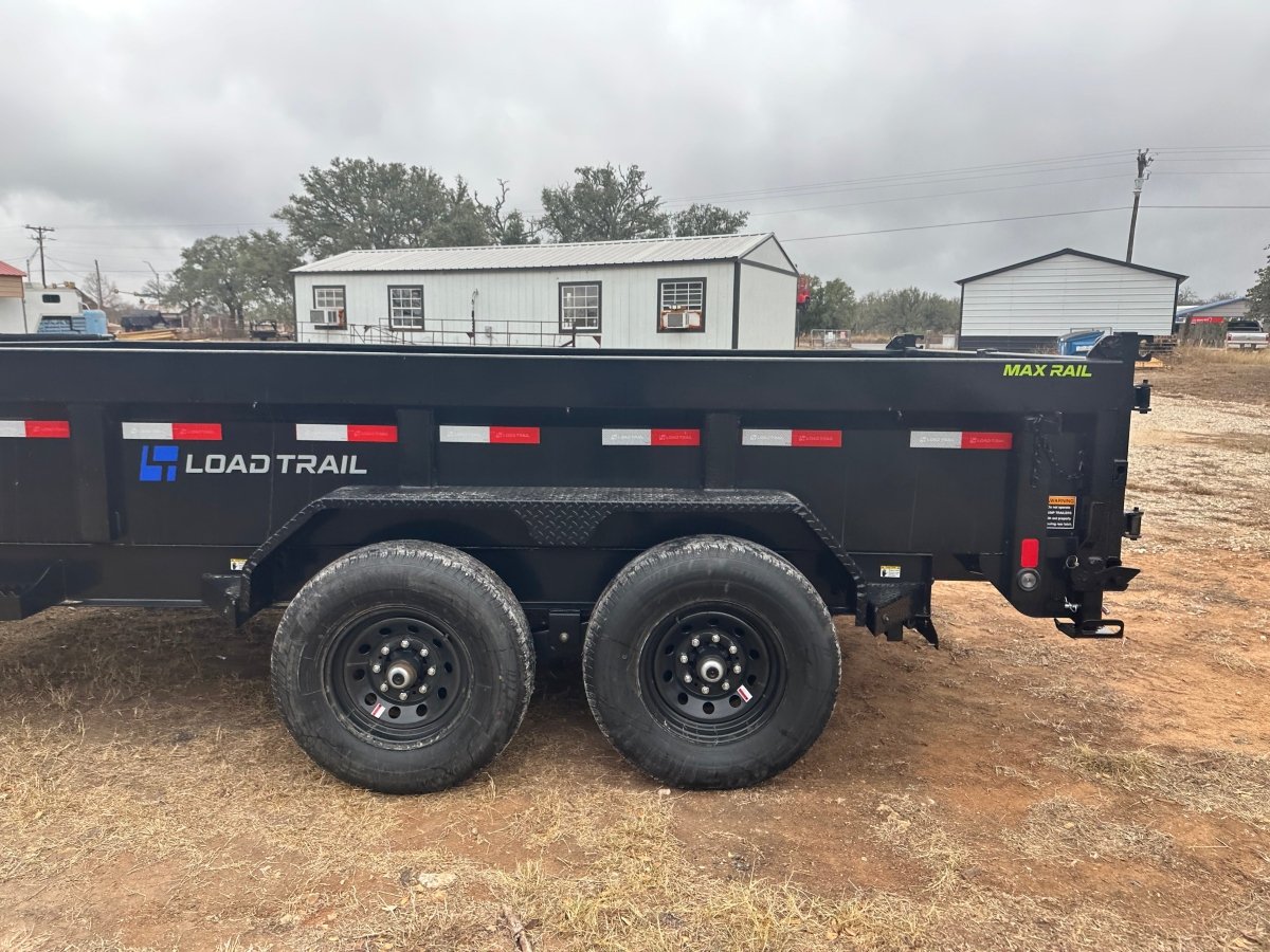 LoadTrail 83"X14' Bumper Pull Tandem Dump BLACK - 4884 - J4 Trailer