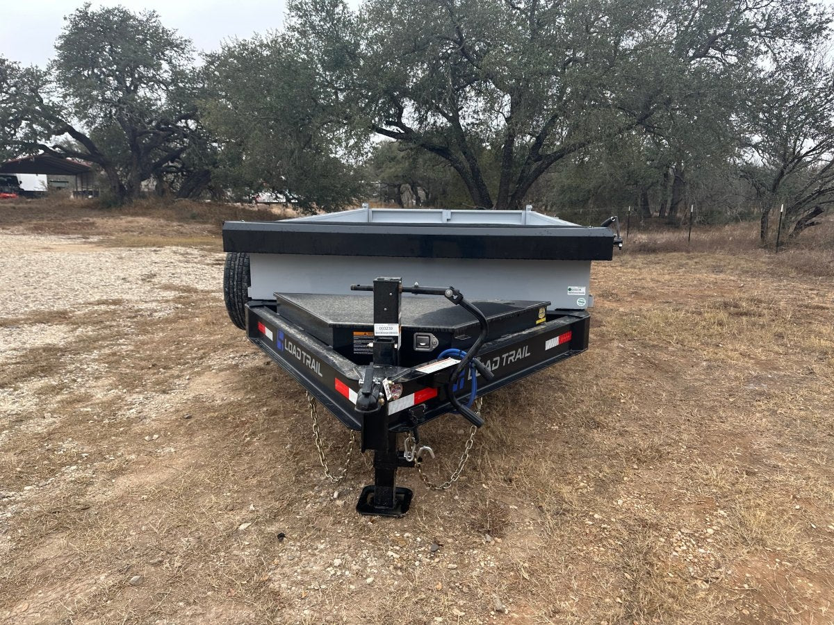 LoadTrail 83"X14' Bumper Pull Tandem Dump GRAY - 3239 - J4 Trailer