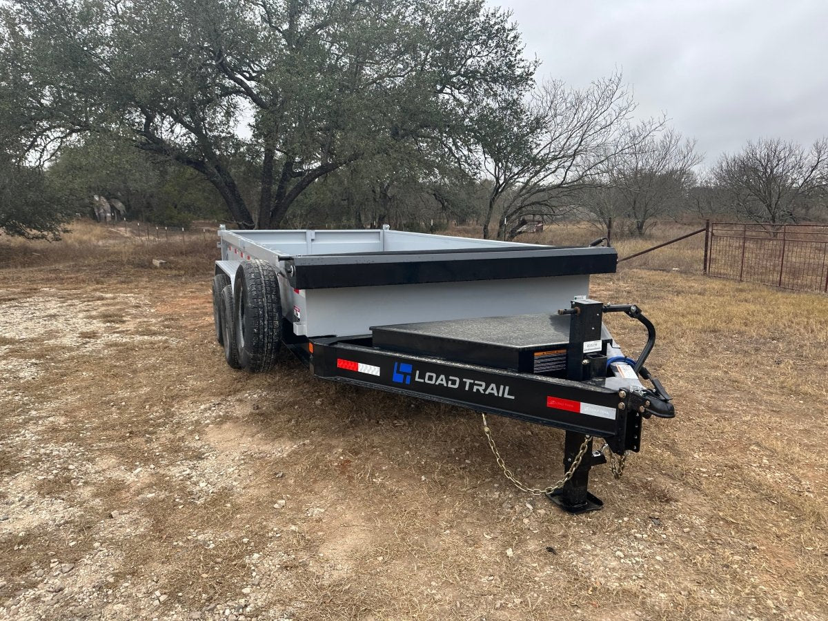 LoadTrail 83"X14' Bumper Pull Tandem Dump GRAY - 3239 - J4 Trailer