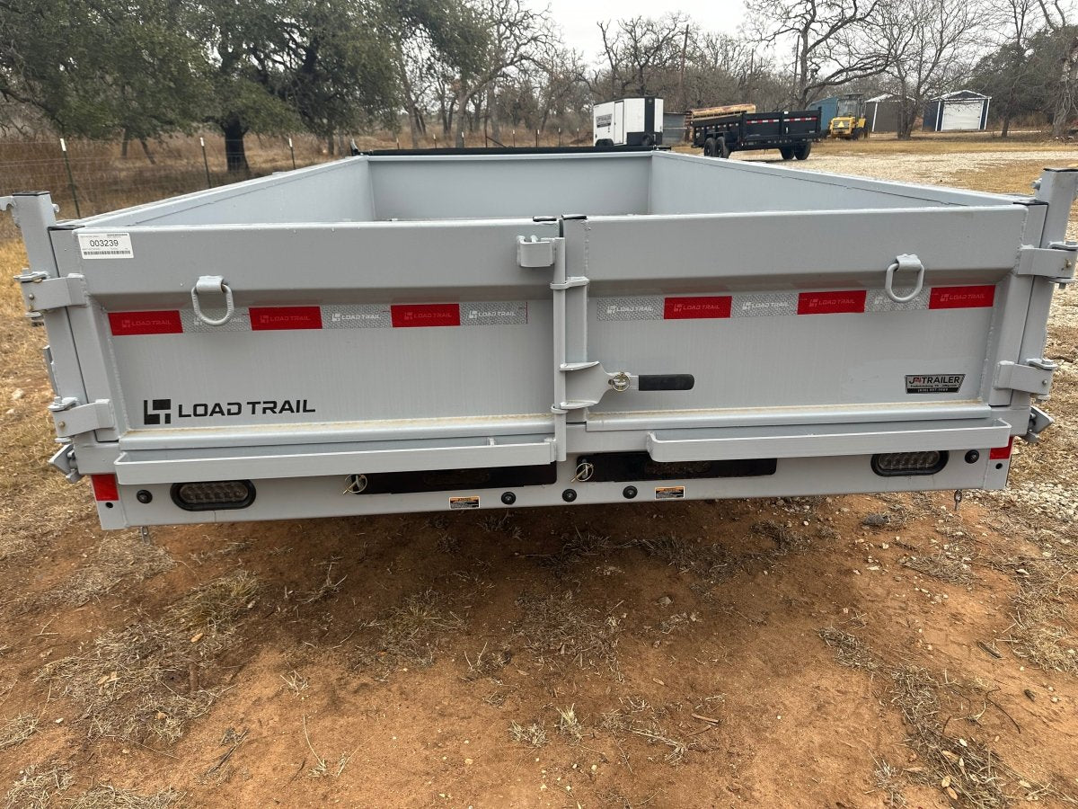 LoadTrail 83"X14' Bumper Pull Tandem Dump GRAY - 3239 - J4 Trailer