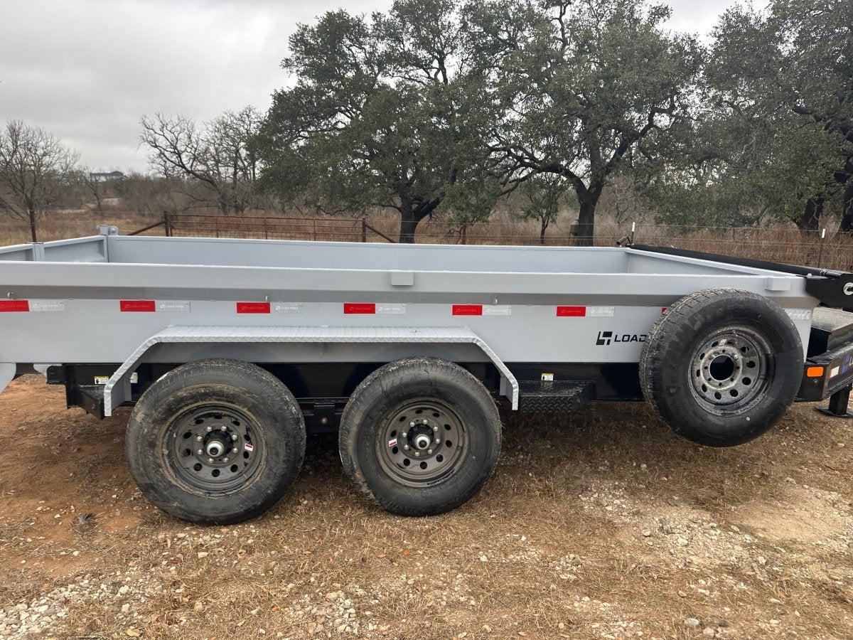 LoadTrail 83"X14' Bumper Pull Tandem Dump GRAY - 3239 - J4 Trailer