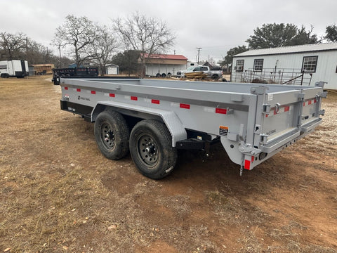 LoadTrail 83"X14' Bumper Pull Tandem Dump GRAY - 3239 - J4 Trailer