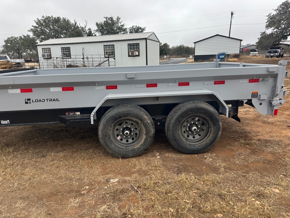 LoadTrail 83"X14' Bumper Pull Tandem Dump GRAY - 3239 - J4 Trailer