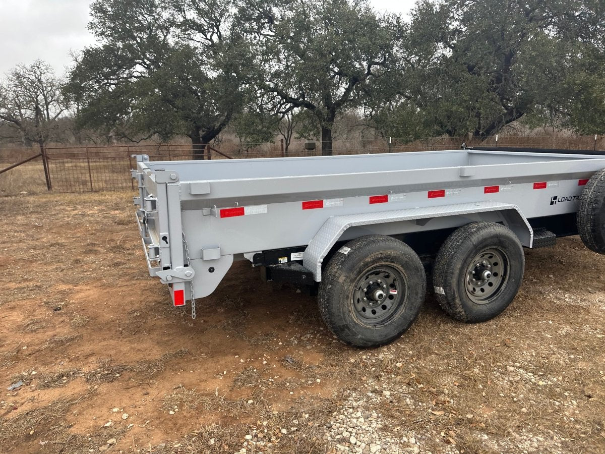 LoadTrail 83"X14' Bumper Pull Tandem Dump GRAY - 3239 - J4 Trailer
