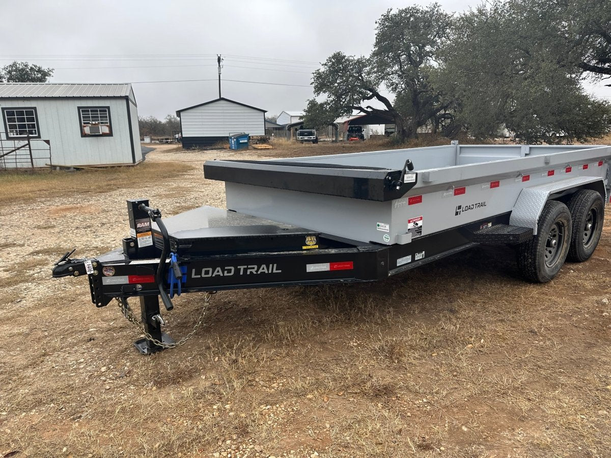 LoadTrail 83"X14' Bumper Pull Tandem Dump GRAY - 3239 - J4 Trailer